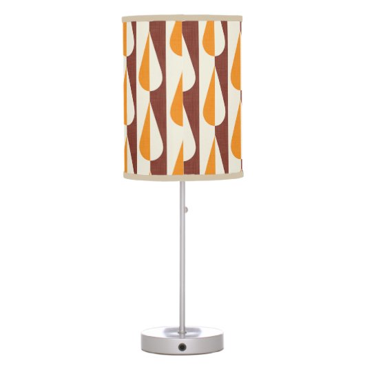 Bold retro water drop orange table lamp (Back)