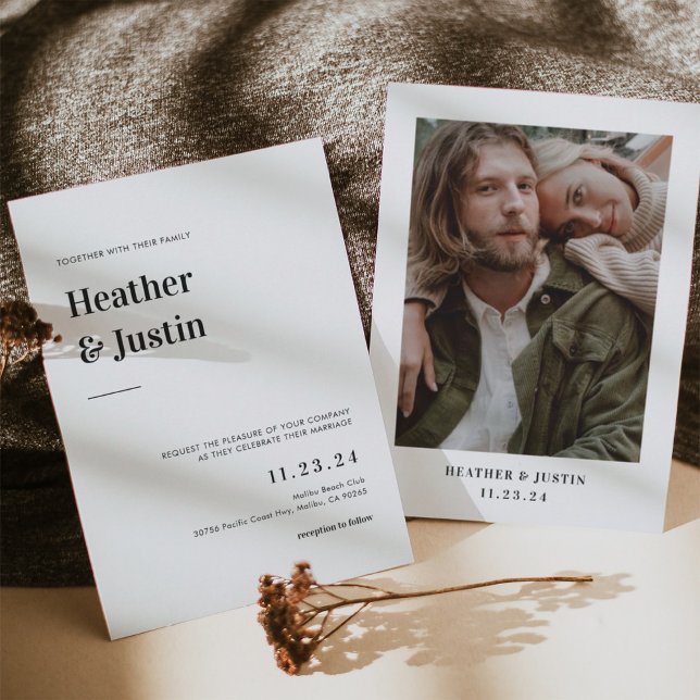 Bold Retro Wedding Photo Save the Date (Creator Uploaded)