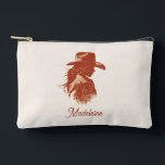 Bold Retro Western Cowgirl Bachelorette Name Accessory Pouch<br><div class="desc">Bold Retro Western Cowgirl Bachelorette Name Accessory Cosmetics Makeup Pouch</div>