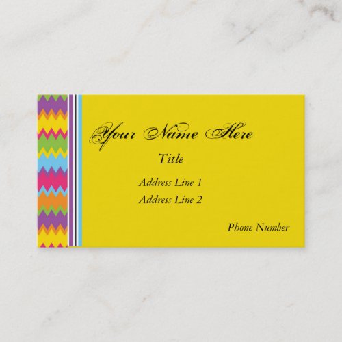 Bold Ric Rac Business Card