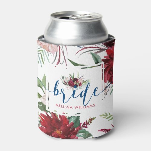 Bold romance_bold deep red  blue flowers can cooler