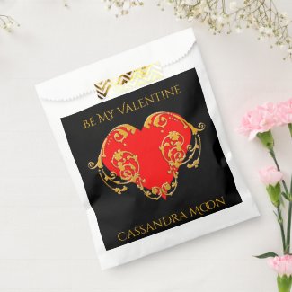 Bold Romantic Valentine Red Goth Heart 