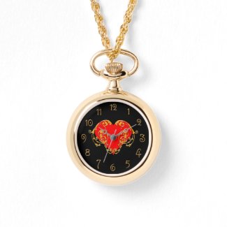 Bold Romantic Valentine Red Goth Heart