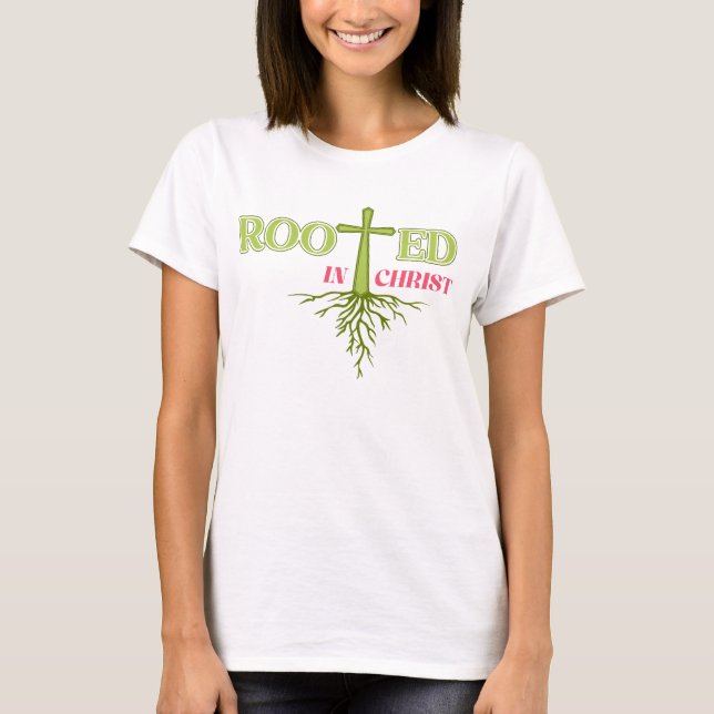 Bold Rooted in Christ Bible Verse Tee (Front)