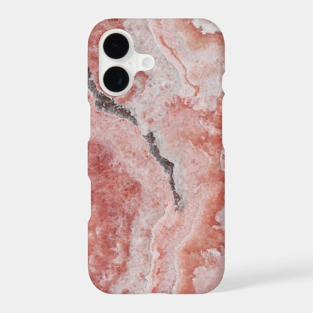Bold Rose Abstract Marble Pattern Iphone Case (Back)