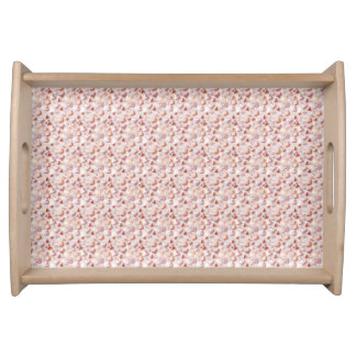 Bold Rose Gold Hearts Small Serving Tray