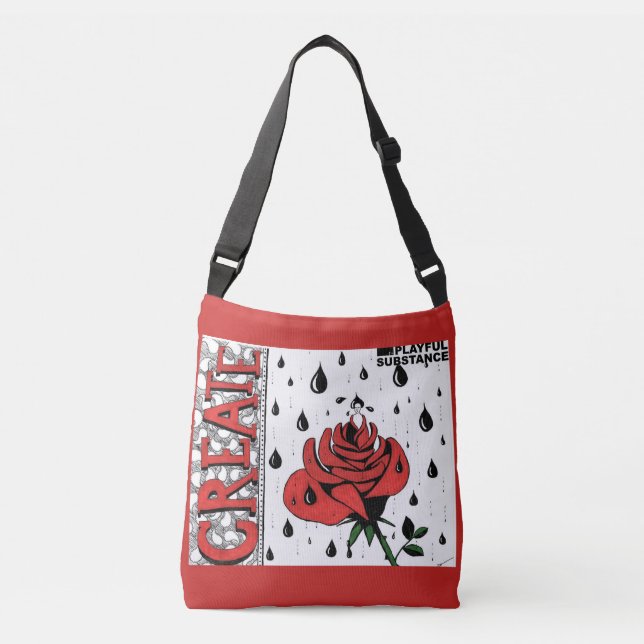 Bold Rose Tote Bag (Front)