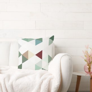 Bold Sage and White Geometric