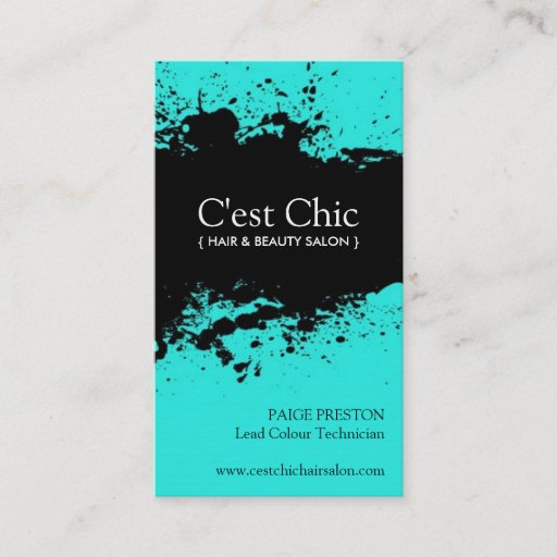 Customizable Bold Salon Business Cards
