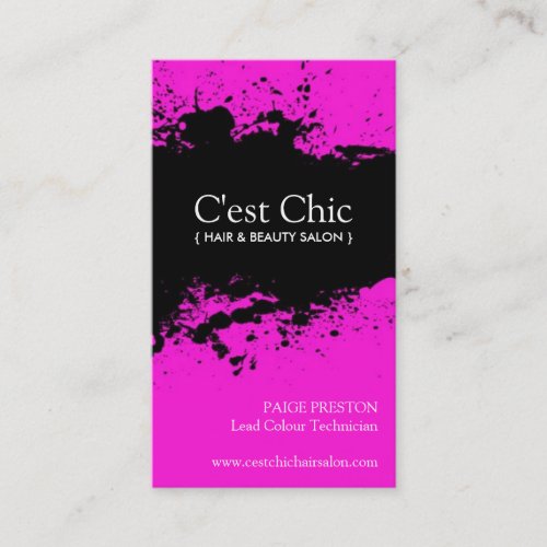 Bold Salon Business Cards