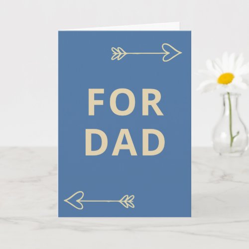 Bold Sans Serif Cute Greeting Card | gift for dad