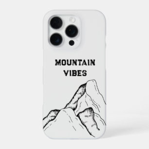 Bold Sans Serif Simple Phone Case mountain vibes