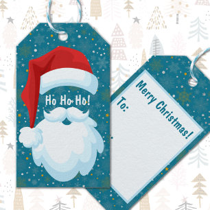 Bold Santa Customized Christmas Gift Tags