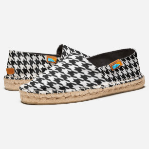 Bold Sassy Houndstooth Pattern Espadrilles