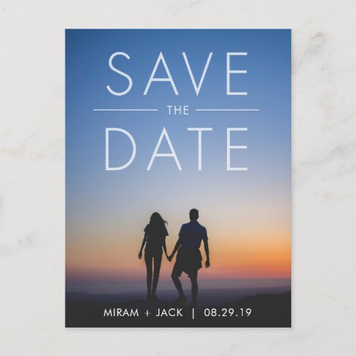 Bold Save the Date Postcard