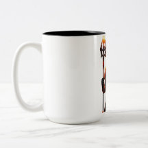 Bold Sci-Fi Warrior Two-Tone Mug