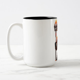 Bold Sci-Fi Warrior Two-Tone Mug
