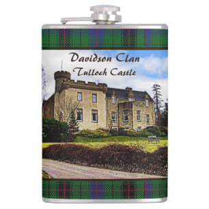 Bold Scottish Davidson Clan's Tulloch Castle Flask