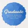 Bold Script Blue Personalized Graduation Balloon