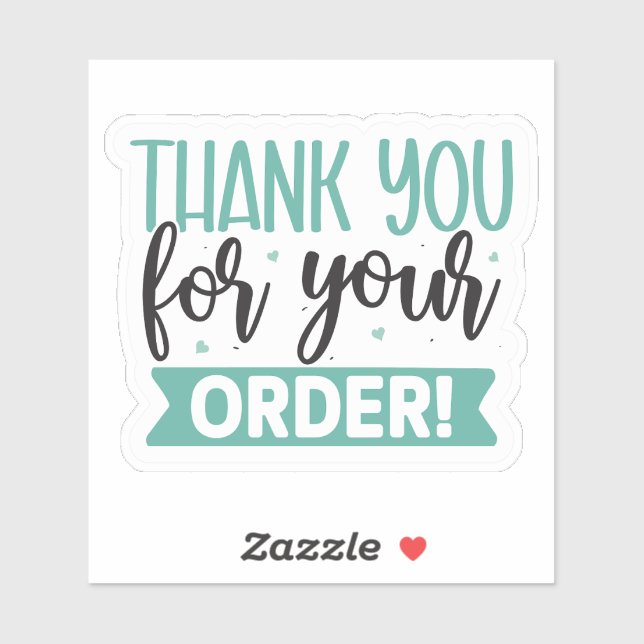  Bold Script for Small Business Packaging Sticker (Sheet)