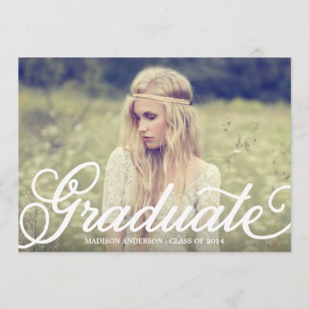 Bold Script| Graduation Party Invitation