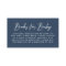 Bold Script Navy Baby Shower Book Request