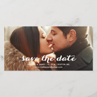 Bold Script | Photo Save the Date Photo Card