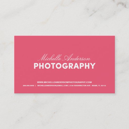 Customizable BOLD &amp; SCRIPT | PHOTOGRAPHY BUSINESS CARD