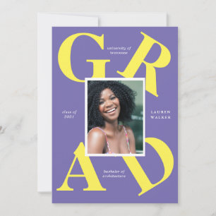 bold script school colors graduate announcement
