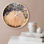 Bold Seashell on California Sandy Beach Photo Clock<br><div class="desc">The late afternoon light makes this seashell on a Southern California beach seem luminous. Relax and travel back to your vacation beach days whenever you check the time on this stunning, beautiful photography wall clock. Your choice of a round or square clock face. Makes a great housewarming gift! You can...</div>