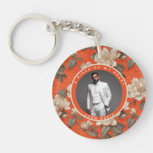 Bold Secret Santa Gifts Custom Gardenias Keychain