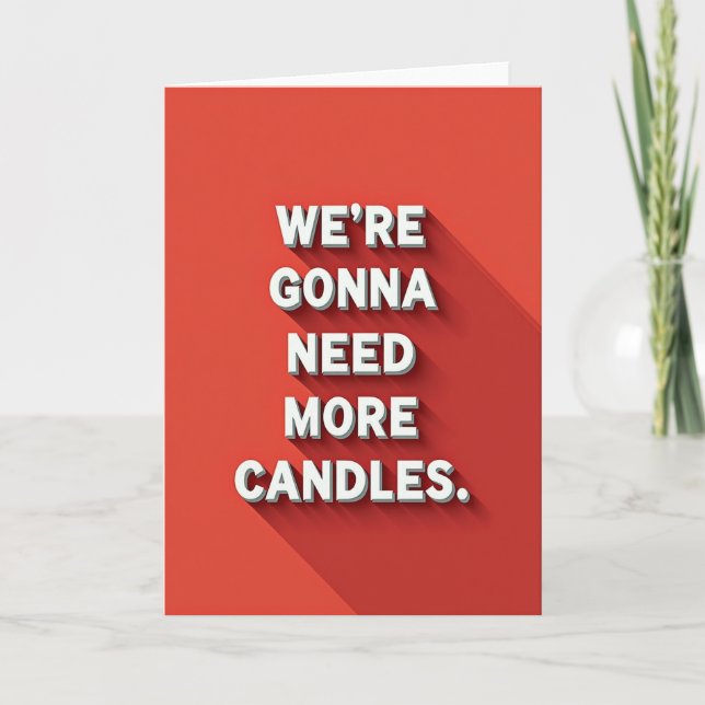 Bold Shadow Birthday Card (Front)