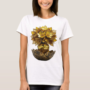 Bold Silver ABSTRACT ART Design T-Shirt