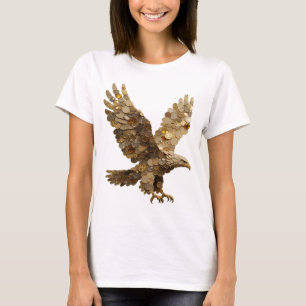 Bold Silver ABSTRACT ART Graphic Design T-Shirt