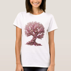 Bold Silver PINK TREE OF LIFE Bold Design T-Shirt