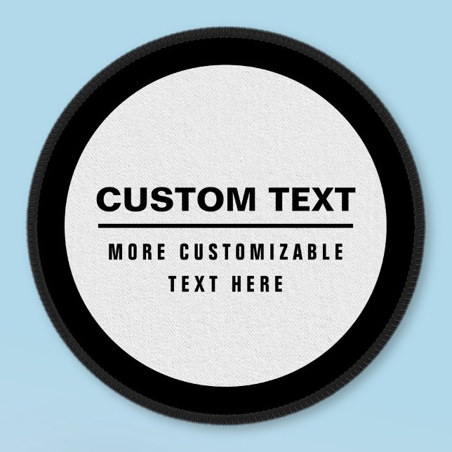 Bold Simple Customizable Text Template  Patch (Creator Uploaded)
