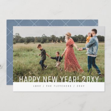 Bold Simple Modern Happy New Year Holiday Card