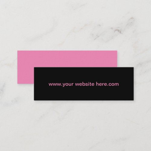 Bold Simple Pink Website Promotion Business Cards