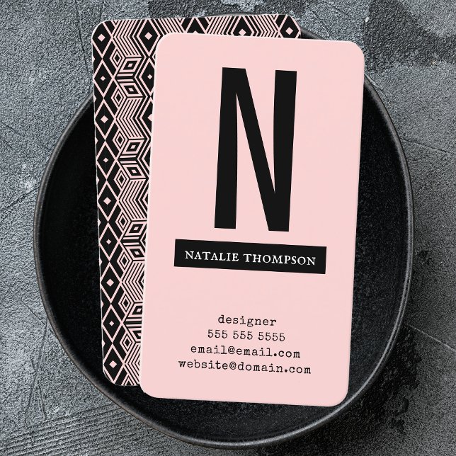 Bold Simple Trendy Professional Modern Minimalist Business Card (Creator Uploaded)