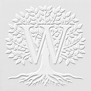 Bold Single Initial Over Tree of Life #2 Embosser
