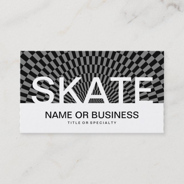 bold SKATE checks Business Card (Front)