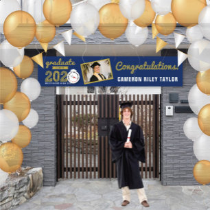 Bold Sketch 2026 One Photo Modern Graduation Party Banner