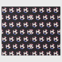 Bold Soccer Ball Wrapping Paper