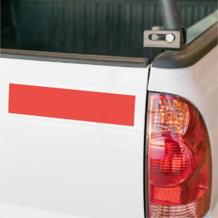 Bold Solid Red Background  Bumper Sticker