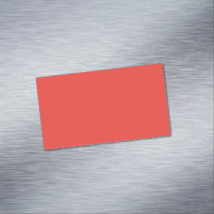 Bold Solid Red Background  Business Card Magnet