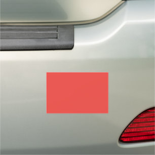 Bold Solid Red Background Car Magnet