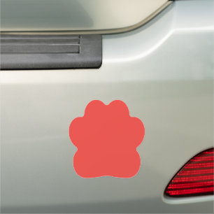 Bold Solid Red Background  Car Magnet