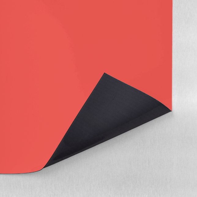 Bold Solid Red Background  Magnetic Dry Erase Sheet (Detail)