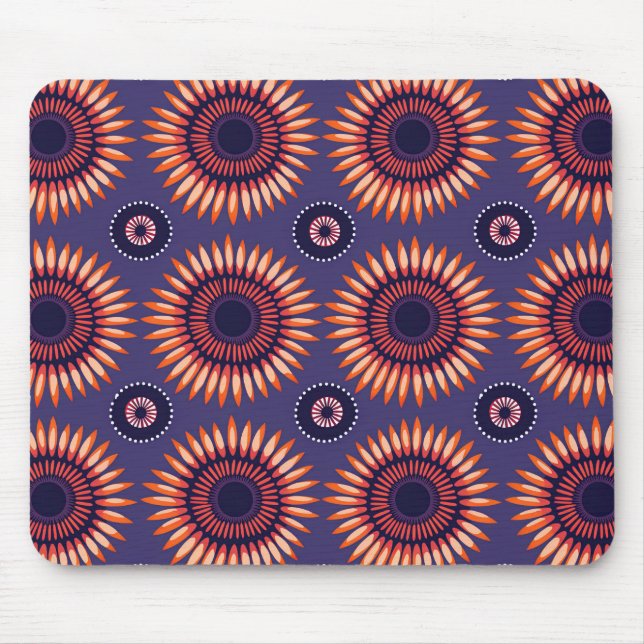 Bold South African Shweshwe Inspired Mouse Pad (Front)