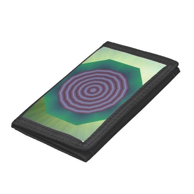Bold Spiral Design Trifold Wallet (Bottom)